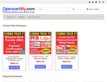 Tablet Screenshot of opencartmy.com